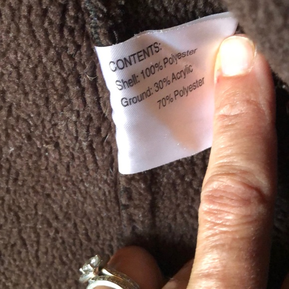 GALLERY Brown Faux Suede Coat Size Medium - Picture 11 of 12